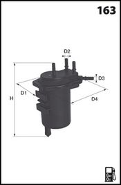 MECAFILTER Kütusefilter ELG5298