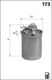 MECAFILTER Kütusefilter ELG5386