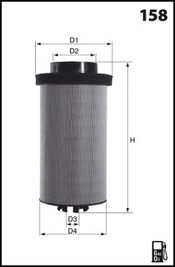 MECAFILTER Топливный фильтр ELG5543