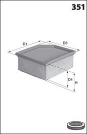 MECAFILTER Õhufilter ELP9056