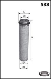 MECAFILTER Lisa õhufilter FA3102