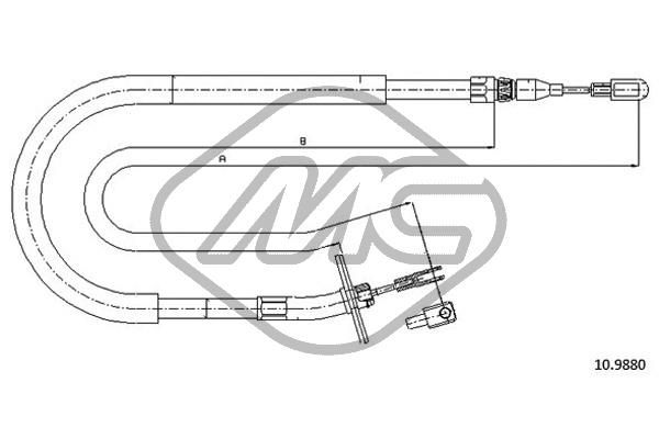 METALCAUCHO Tross,seisupidur 80968