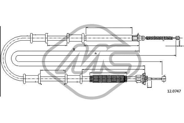 METALCAUCHO Tross,seisupidur 81389