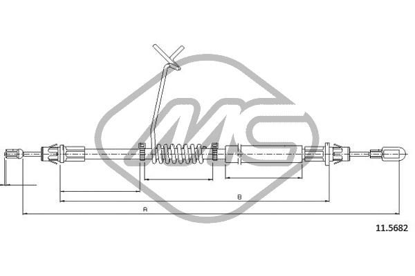 METALCAUCHO Tross,seisupidur 81857