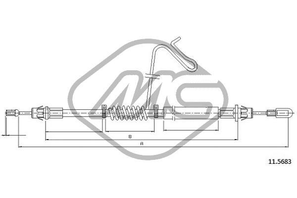 METALCAUCHO Tross,seisupidur 81858