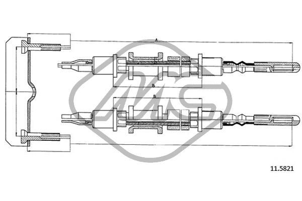 METALCAUCHO Tross,seisupidur 82488