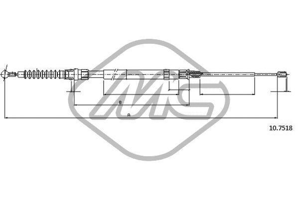 METALCAUCHO Tross,seisupidur 83764