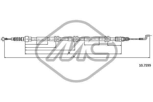 METALCAUCHO Tross,seisupidur 83775