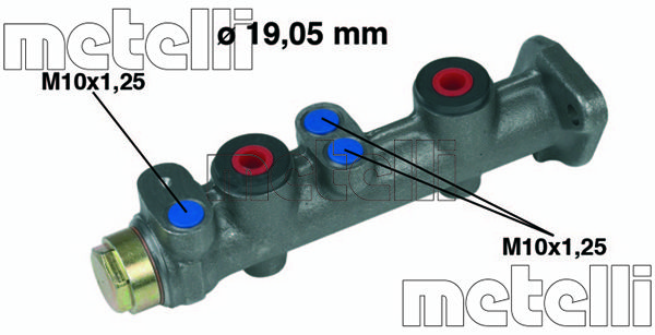 METELLI Главный тормозной цилиндр 05-0019