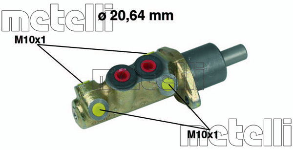 METELLI Главный тормозной цилиндр 05-0039