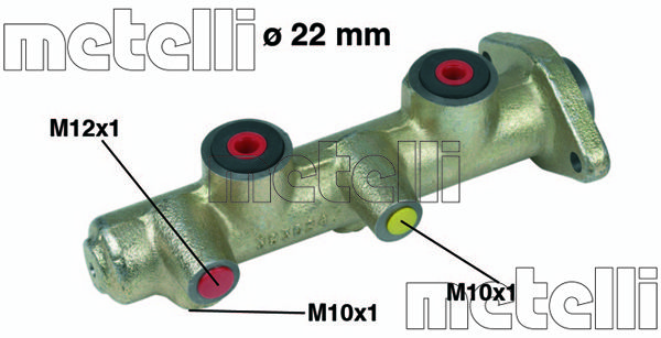 METELLI Главный тормозной цилиндр 05-0167