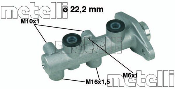 METELLI Главный тормозной цилиндр 05-0345