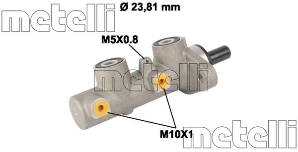 METELLI Главный тормозной цилиндр 05-0812