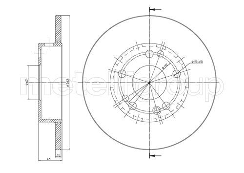 METELLI Тормозной диск 23-0103