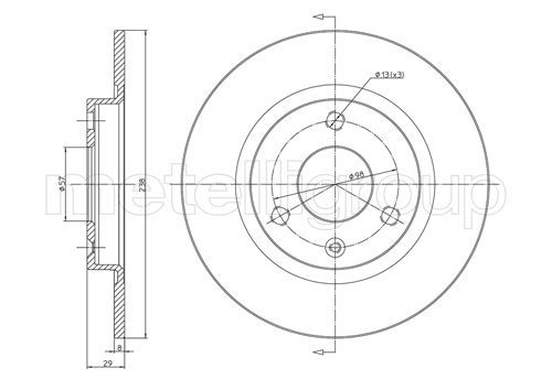 METELLI Brake Disc