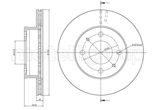 METELLI Тормозной диск 23-0836