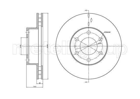 METELLI Тормозной диск 23-0913C