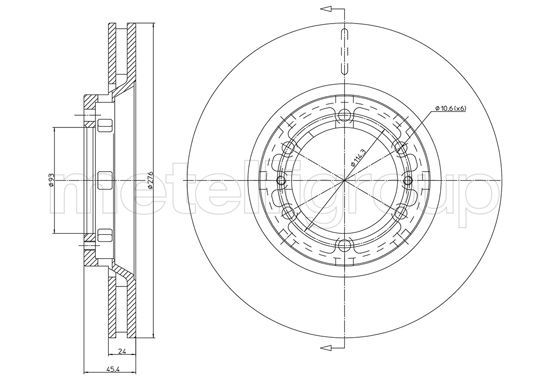 METELLI Тормозной диск 23-1722C