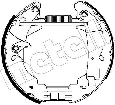 METELLI Piduriklotside komplekt 51-0308