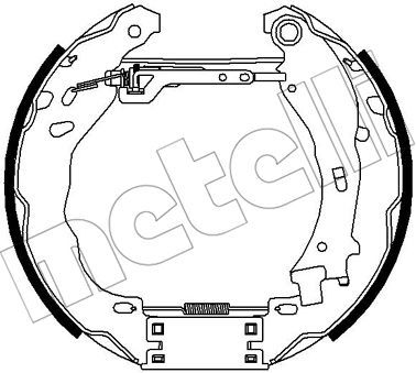 METELLI Piduriklotside komplekt 51-0363