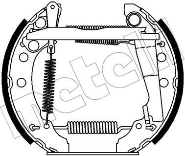 METELLI Piduriklotside komplekt 51-0366