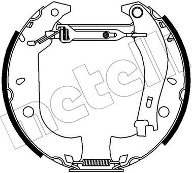 METELLI Piduriklotside komplekt 51-0396