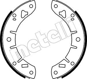 METELLI Piduriklotside komplekt 53-0007