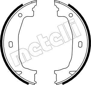 METELLI Комплект тормозных колодок, стояночная тормозная с 53-0018