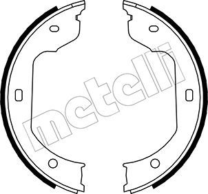 METELLI Комплект тормозных колодок, стояночная тормозная с 53-0019