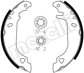 METELLI Piduriklotside komplekt 53-0066J