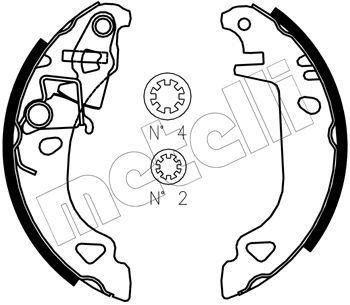 METELLI Piduriklotside komplekt 53-0070J