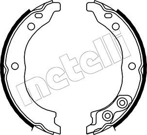 METELLI Комплект тормозных колодок, стояночная тормозная с 53-0089