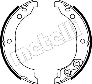 METELLI Комплект тормозных колодок, стояночная тормозная с 53-0089K