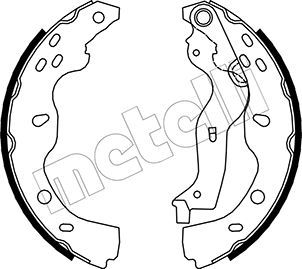 METELLI Piduriklotside komplekt 53-0096