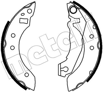 METELLI Piduriklotside komplekt 53-0105