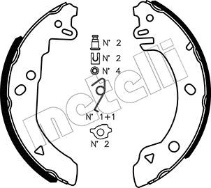 METELLI Комплект тормозных колодок 53-0118K