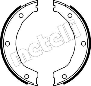 METELLI Комплект тормозных колодок, стояночная тормозная с 53-0145