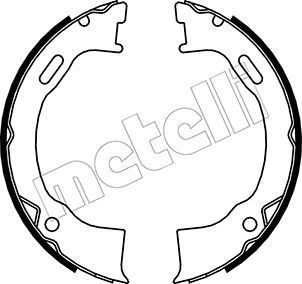 METELLI Комплект тормозных колодок, стояночная тормозная с 53-0146