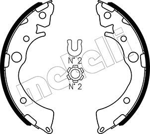 METELLI Piduriklotside komplekt 53-0155