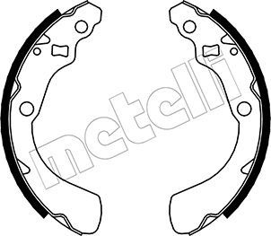 METELLI Piduriklotside komplekt 53-0156