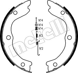 METELLI Piduriklotside komplekt,seisupidur 53-0293K