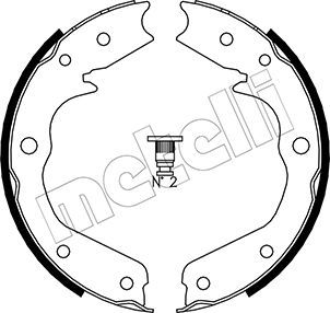 METELLI Piduriklotside komplekt,seisupidur 53-0315