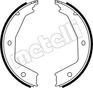 METELLI Комплект тормозных колодок, стояночная тормозная с 53-0331