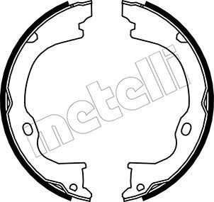 METELLI Комплект тормозных колодок, стояночная тормозная с 53-0363