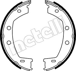 METELLI Piduriklotside komplekt,seisupidur 53-0374