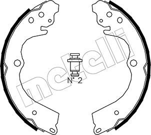 METELLI Piduriklotside komplekt 53-0384