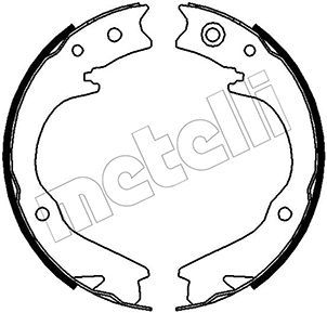 METELLI Piduriklotside komplekt,seisupidur 53-0388