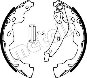 METELLI Piduriklotside komplekt 53-0438