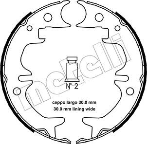METELLI Комплект тормозных колодок, стояночная тормозная с 53-0444