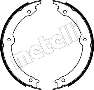 METELLI Комплект тормозных колодок, стояночная тормозная с 53-0451